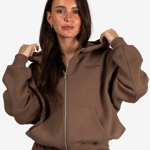 XXL Sportswear Sportswear Sportswear Athleisure Jacket Mocca Bruin