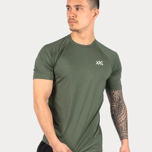 XXL Sportswear Sportswear Sportswear Performance T Shirt Dark Green Donker Grijs