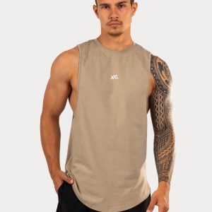 XXL Sportswear Sportswear Sportswear Qualifier Tank Top Green Taupe Groen