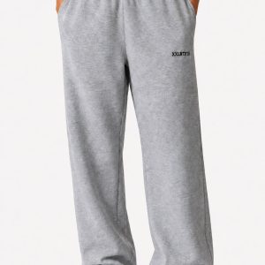 XXL Sportswear Straight Leg Joggers Grey Melange