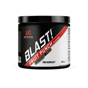 XXL Nutrition Nutrition Blast! Pre Workout ïne vrij Fruit Punch (Caffeine free) 30 Doseringen